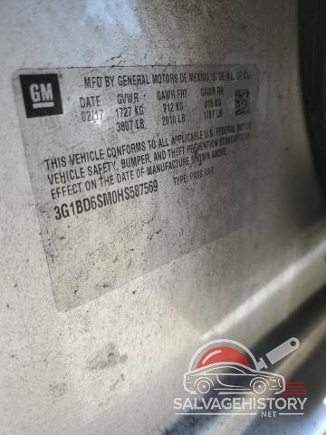 3G1BD6SM0HS587569 2017 CHEVROLET CRUZE photo no. 12
