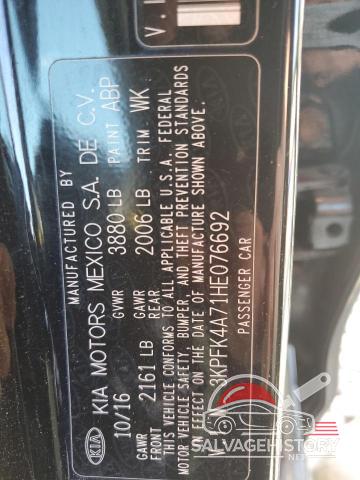 3KPFK4A71HE076692 2017 KIA FORTE photo no. 13