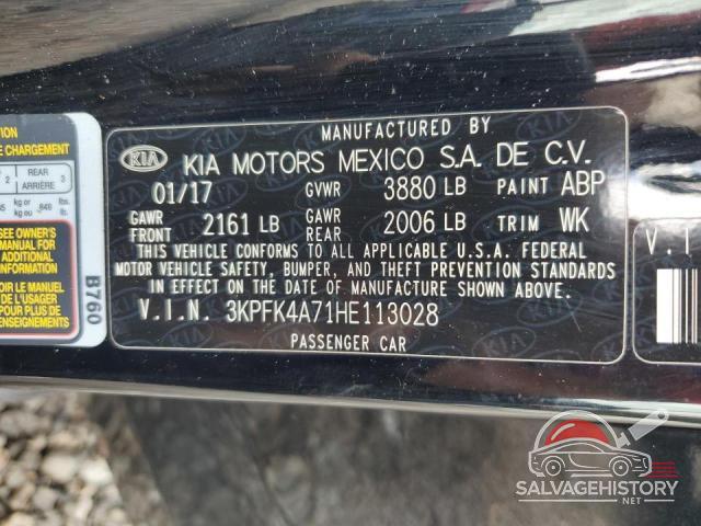 3KPFK4A71HE113028 2017 KIA FORTE photo no. 13