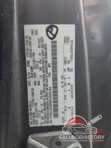 1FMCU0G90EUD02194 2014 FORD ESCAPE photo no. 13
