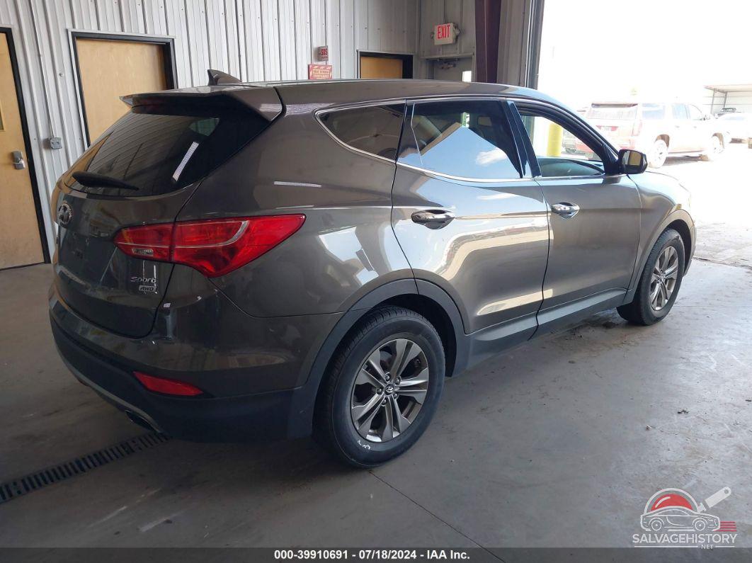 5XYZTDLB9EG161791 2014 HYUNDAI SANTA FE SPORT photo no. 4