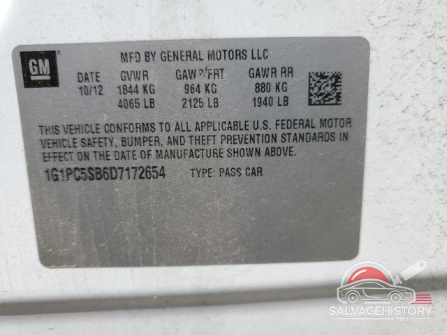 1G1PC5SB6D7172654 2013 CHEVROLET CRUZE photo no. 12