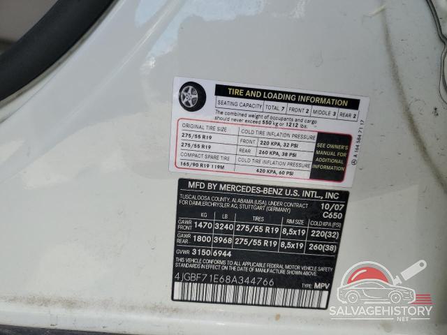 4JGBF71E68A344766 2008 MERCEDES-BENZ GL-CLASS photo no. 13