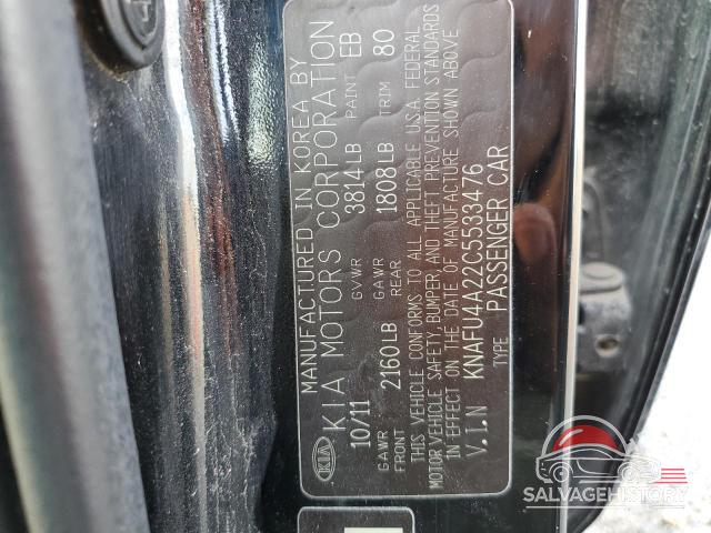 KNAFU4A22C5533476 2012 KIA FORTE photo no. 12