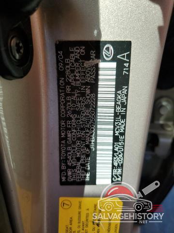 JTHBA30G755072228 2005 LEXUS ES330 photo no. 12