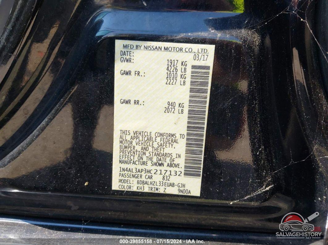 1N4AL3AP3HC217132 2017 NISSAN ALTIMA photo no. 9