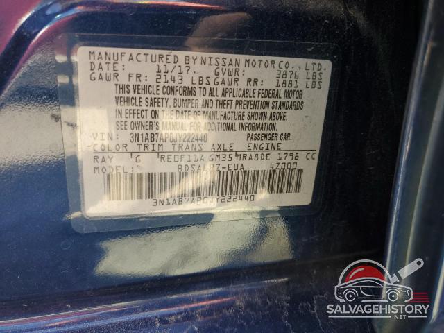 3N1AB7AP0JY222440 2018 NISSAN SENTRA photo no. 12
