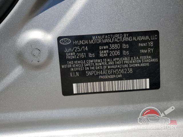 5NPDH4AE6FH556238 2015 HYUNDAI ELANTRA photo no. 12