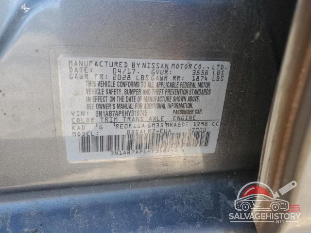 3N1AB7AP6HY318745 2017 NISSAN SENTRA photo no. 12