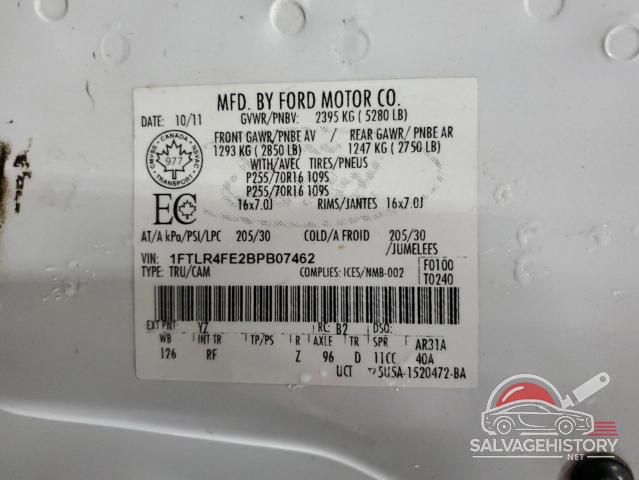 1FTLR4FE2BPB07462 2011 FORD RANGER photo no. 12