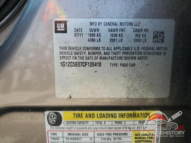 1G1ZC5E07CF126418 2012 CHEVROLET MALIBU photo no. 12