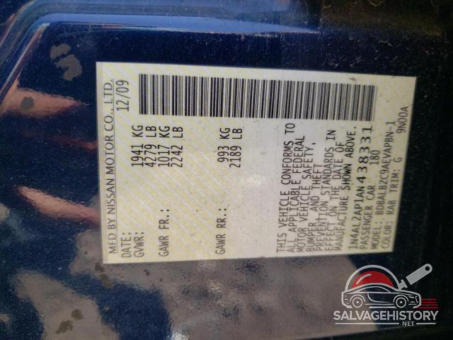 1N4AL2AP1AN438331 2010 NISSAN ALTIMA photo no. 12