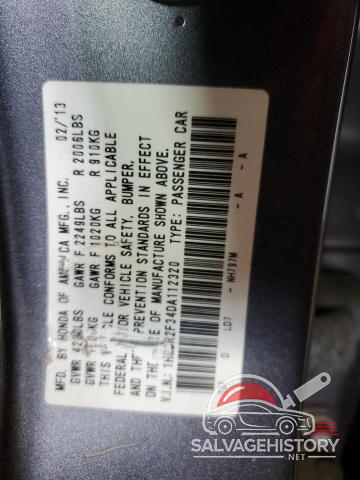 1HGCR2F34DA112320 2013 HONDA ACCORD photo no. 12