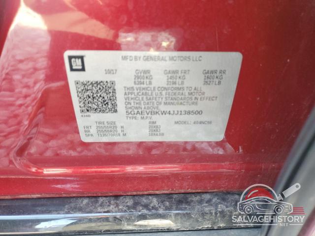 5GAEVBKW4JJ138500 2018 BUICK ENCLAVE photo no. 13