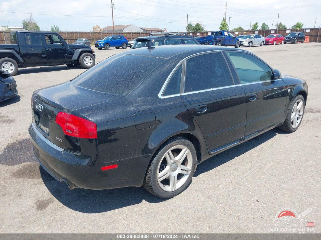 WAUAF78E58A005290 2008 AUDI A4 photo no. 4