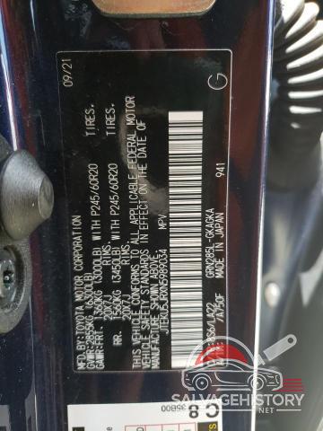 JTEKU5JRXN5989034 2022 TOYOTA 4RUNNER photo no. 12
