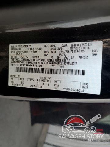 1FTEW1EP8HKE53380 2017 FORD F-150 photo no. 12