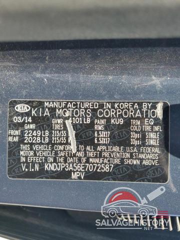 KNDJP3A56E7072587 2014 KIA SOUL photo no. 12