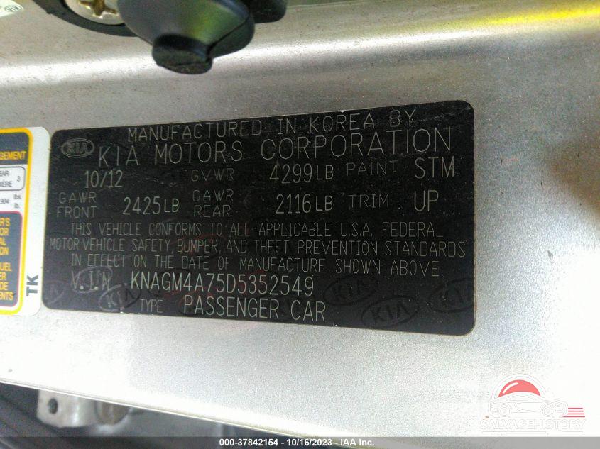 KNAFX4A6XF5353631 2015 KIA FORTE photo no. 9