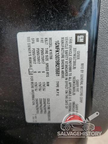 1GNFK13078R276681 2008 CHEVROLET TAHOE photo no. 14