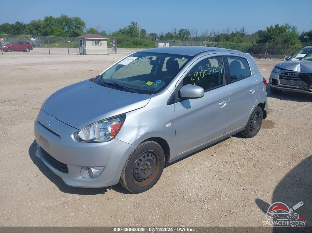 ML32A3HJ2FH046544 2015 MITSUBISHI MIRAGE photo no. 2