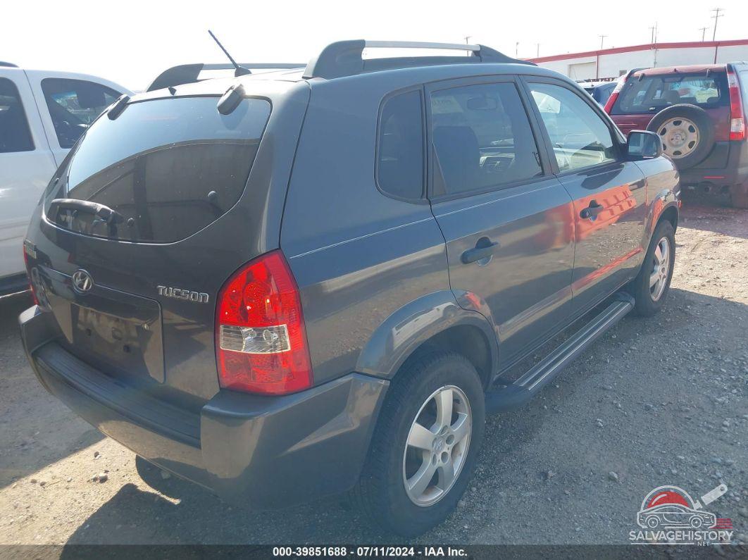 KM8JM12B67U614952 2007 HYUNDAI TUCSON photo no. 4