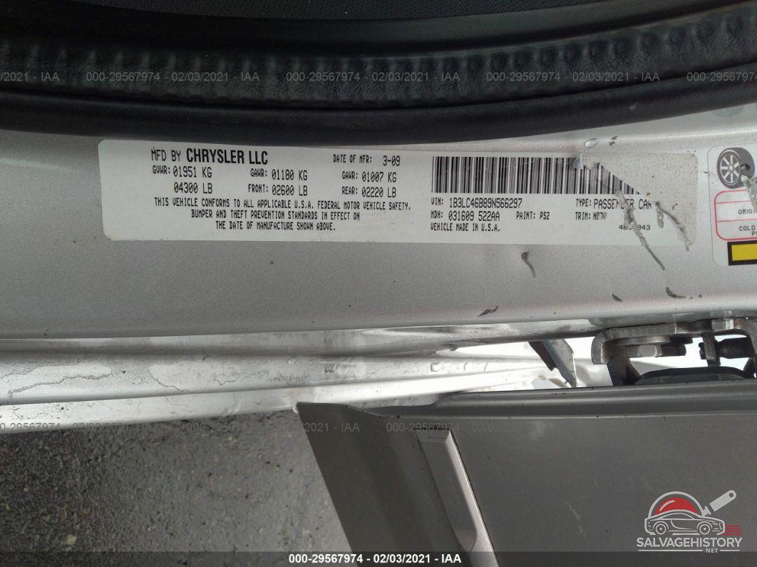 1B3LC46B89N566297 2009 DODGE AVENGER photo no. 9