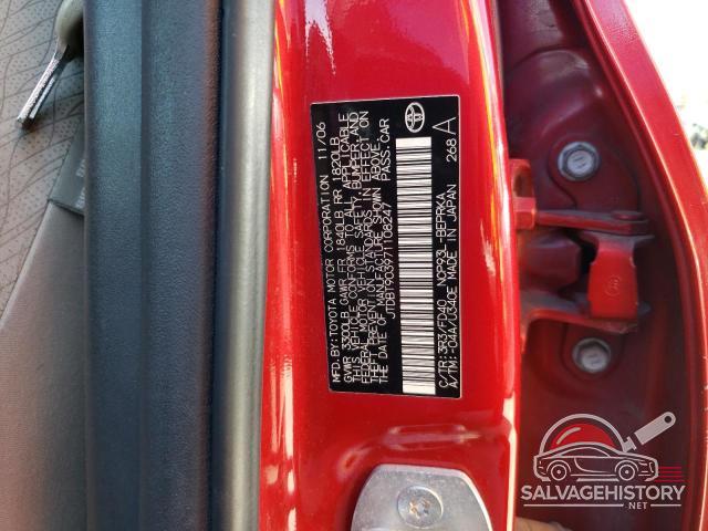JTDBT903971108247 2007 TOYOTA YARIS photo no. 12