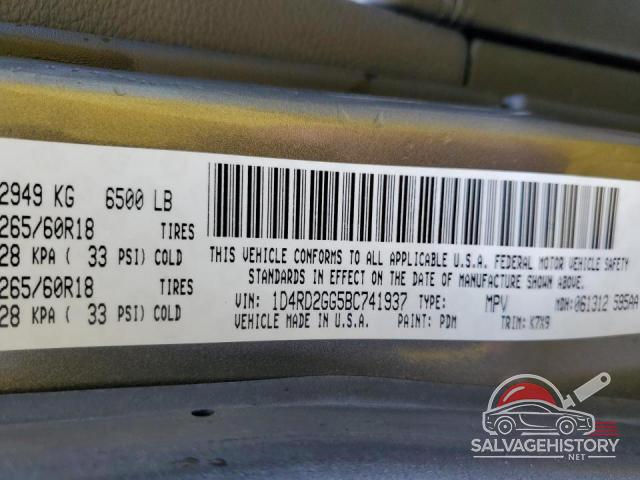 1D4RD2GG5BC741937 2011 DODGE DURANGO photo no. 13