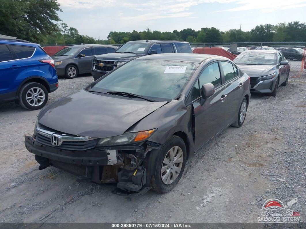 19XFB2F58CE392076 2012 HONDA CIVIC photo no. 2