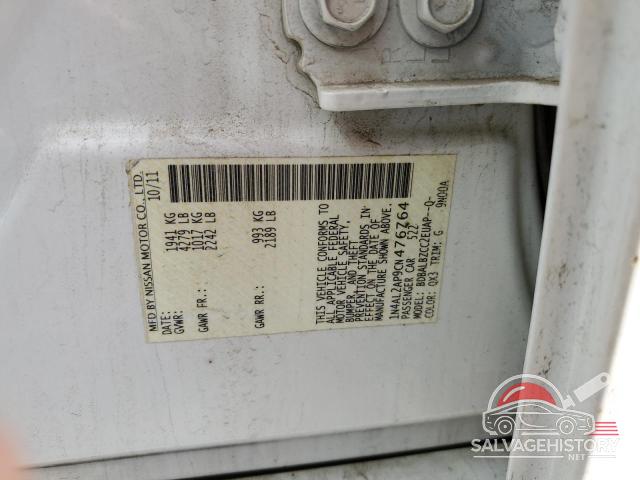 1N4AL2AP9CN476764 2012 NISSAN ALTIMA photo no. 12