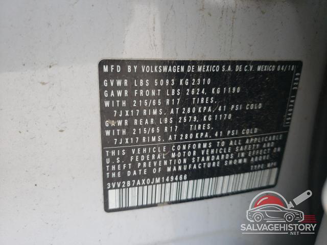 3VV2B7AX0JM149466 2018 VOLKSWAGEN TIGUAN photo no. 13