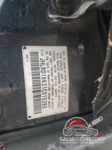 JHLRD18631C015265 2001 HONDA CRV photo no. 12