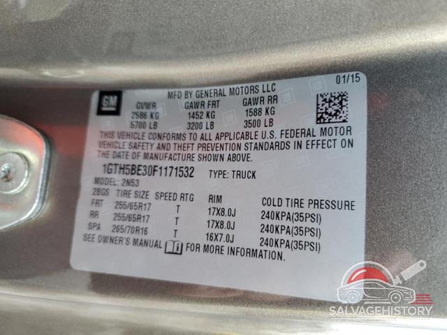 1GTH5BE30F1171532 2015 GMC CANYON photo no. 13