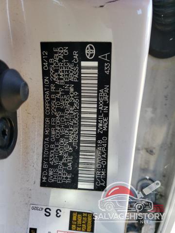 JTDZN3EU5C3125519 2012 TOYOTA PRIUS photo no. 12