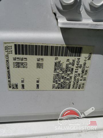 1N4AA5AP0CC816404 2012 NISSAN MAXIMA photo no. 12