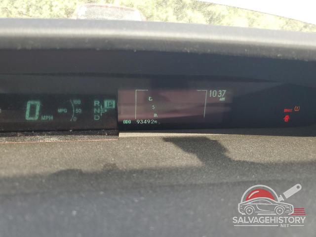 JTDKN3DP9C3016705 2012 TOYOTA PRIUS photo no. 9