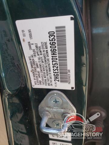 2HGES25701H606530 2001 HONDA CIVIC photo no. 12