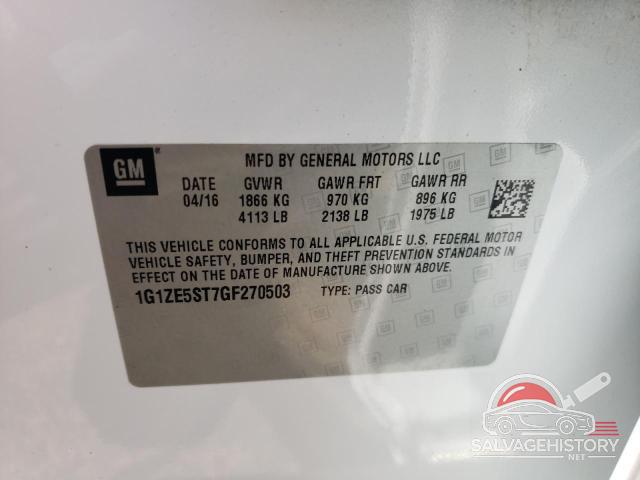 1G1ZE5ST7GF270503 2016 CHEVROLET MALIBU photo no. 13