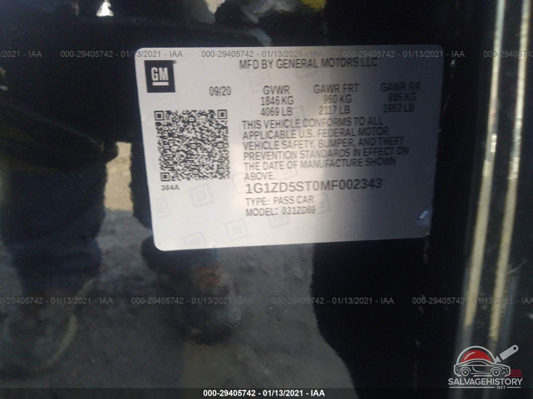 1G1ZD5ST0MF002343 2021 CHEVROLET MALIBU photo no. 9