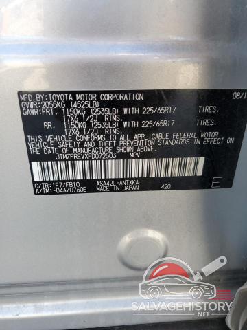 JTMZFREVXFD072503 2015 TOYOTA RAV4 photo no. 13