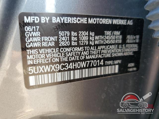 5UXWX9C34H0W77014 2017 BMW X3 photo no. 13