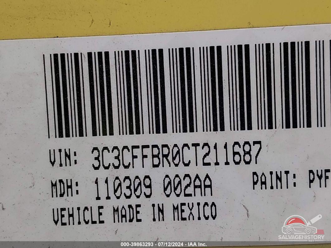 3C3CFFBR0CT211687 2012 FIAT 500 photo no. 9