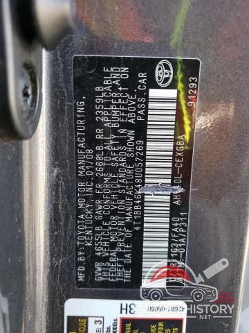 4T1BB46K48U057269 2008 TOYOTA CAMRY photo no. 12