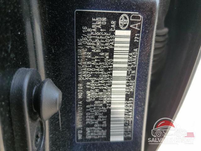 2T1BURHE1GC711420 2016 TOYOTA COROLLA photo no. 12