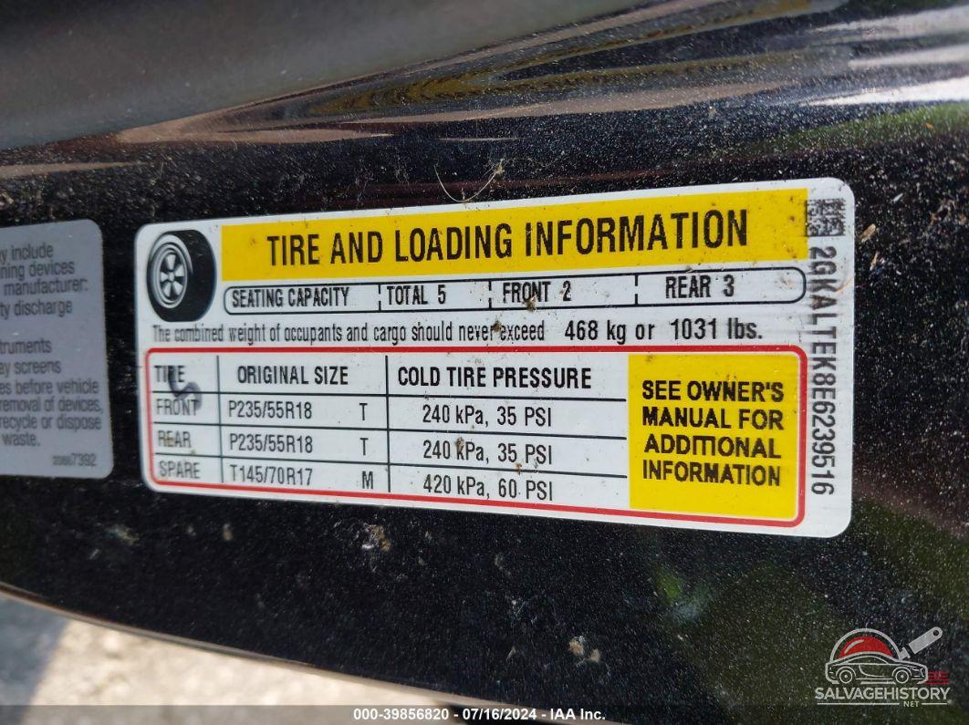 2GKALTEK8E6239516 2014 GMC TERRAIN photo no. 9