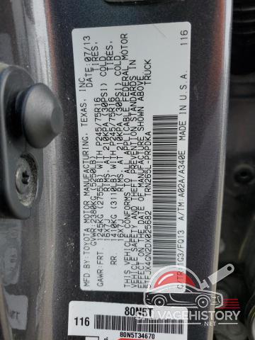 5TFJX4GN2DX025682 2013 TOYOTA TACOMA photo no. 13