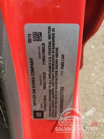 KL8CD6S99DC577753 2013 CHEVROLET SPARK photo no. 12