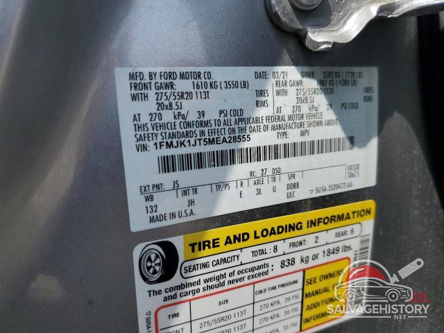 1FMJK1JT5MEA28555 2021 FORD EXPEDITION photo no. 13
