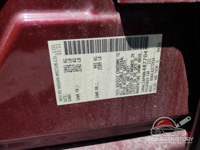 1N4AL2AP4BN487704 2011 NISSAN ALTIMA photo no. 12